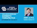 Sorrento Therapeutics Benzinga Healthcare Small Cap Conference