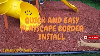 QUICK AND EASY PLAYSCAPE BORDER INSTALL