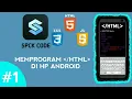 Download Lagu Cara Memprogram Html di Hp Android || Tutorial coding di Android#1