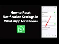 Download Lagu How to Reset Notification Settings in WhatsApp for iPhone?