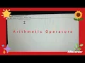 Arithmetic operators in python
