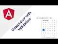 Angular Date Picker with minimum and maximum date Restriction