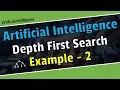 Depth First Search Algorithm in bangla DFS Example-2 Artificial Intelligence tutorial bangla