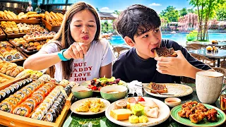 อาหารเช้าวันแรก Grande Centre Point Voyage Pattaya EP12 น้องบีม