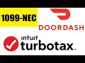 How do I enter my income expenses from DoorDash 1099-NEC in TurboTax and deduction for Tax Return