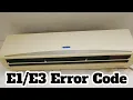 E1 error code error code Blue Star AC E1 E3 error code solution Jahir Technical