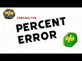 How To Calculate Percent Error