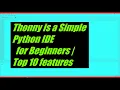 Thonny is a Simple Python IDE for Beginners Top 10 features