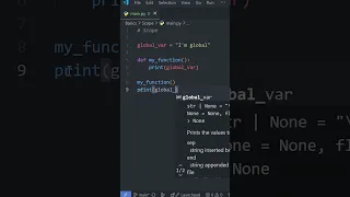 Python Basics SCOPE in Under a Minute