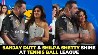 sanjay dutt u0026 shilpa shetty bring star power to tennis ball cricket league 