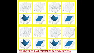 3D Surface Contour Plots in Python