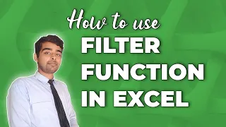 Use of FILTER function Excel in 1min