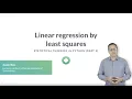 Python Tutorial Linear regression by least squares