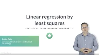 Python Tutorial Linear regression by least squares