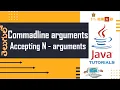 1 7 5 accepting n number of arguments in command line in java tutorial in TELUGU