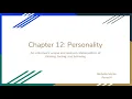 AP Psychology Chapter 12 Personality