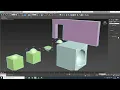 3ds Max Basic Modeling Boolean Operation Union Intersect Subtract Merge