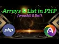PHP Module 4 Part 7 PHP Array List foreach Loop