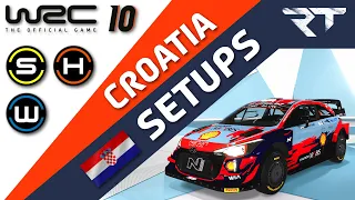 WRC 10 Hyundai i20 WRC Croatia SETUPS