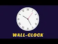 WALL CLOCK - Hand Clock HTML CSS JS Project