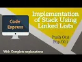 Implementation of Stacks Using Linked lists Stacks in C CodeExpress