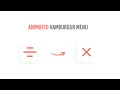 Animated Hamburger Menu Using Html Css JavaScript