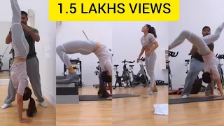 jacqueline fernandez share her workout session videos trending bollywood celebrities
