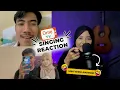 Kaget waktu denger suaranya 😱| Singing Reaction OmeTV