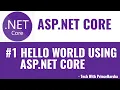 1 ASP NET Core C tutorial - Hello world example