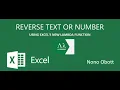 REVERSE TEXT OR NUMBERS USING A LAMBDA FUNCTION