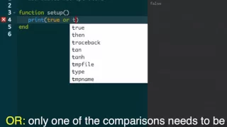 Codea Tutorials -Operators in Lua iPad Programming
