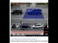 Vehicle Speed Detection using OpenCV and python