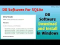 How to Install DB Browser for SQLite on Windows