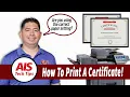 How To Print A Certificate