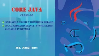 Core Java - Bangla Tutorial Instance vs Static Variable