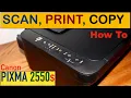 How To Scan Print Copy with Canon PIXMA MG2550s Printer