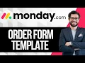 How to Use Order Form Template in Monday com