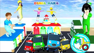 Download Titan Celine ke Garasi Bus Tayo | Bus Baby Bongbong Oli Hilang Yuta Panik | Sakura School Stimulator MP3