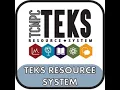 TEKS Resource System and Pacing Guide