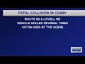 Fatal Crash in Corry