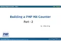 33002 - Building a PHP Hit Counter
