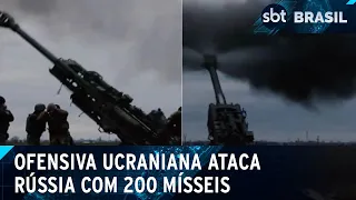 Ucrânia lança ataque com mais de 200 mísseis e drones contra Rússia | SBT Brasil (14/01/25)