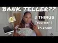 Three Things You Should Know Before Applying As A Bank Teller I MonnieTV