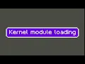 kernel module loading