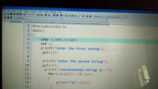 Concatenation of strings without library functions in c
