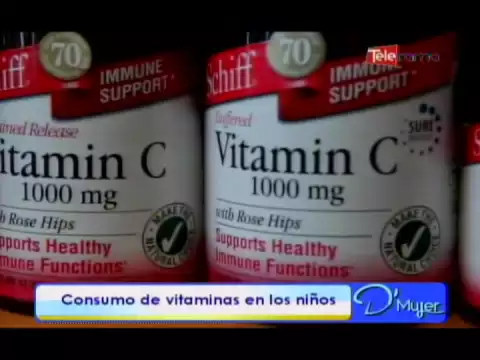 Consumo de vitaminas en los niños