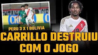 ANDRÉ CARRILLO DESTRUIU COM O JOGO, MAESTRO DO MEIO CAMPO | PERU 3 X 1 BOLIVIA #corinthians