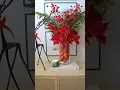 DIY Festive Christmas Centerpiece Elegant Red Holiday Decor Idea
