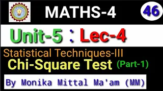Lec--5 Chi-Square Test Part-1 Statistical Techniques-III AKTU Maths-4