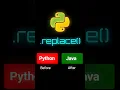 Python replace method use python replace method python replace O level Python course